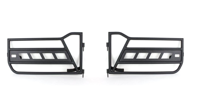 Jeep Wrangler Front Tube Doors - Fishbone Offroad - Black textured powder coat - `18-`27